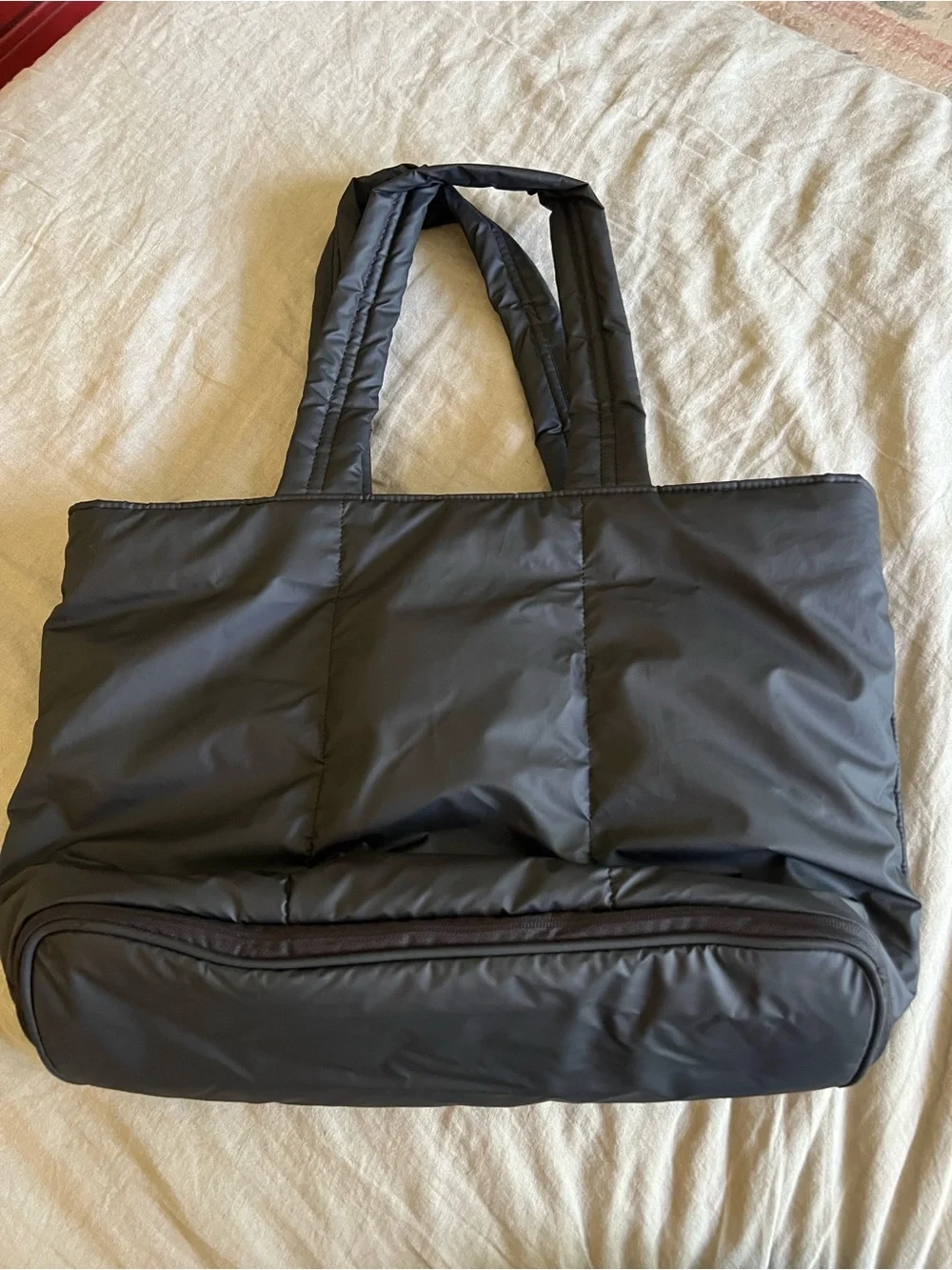 Calpak Luka Expandable Laptop Tote in Matte Black